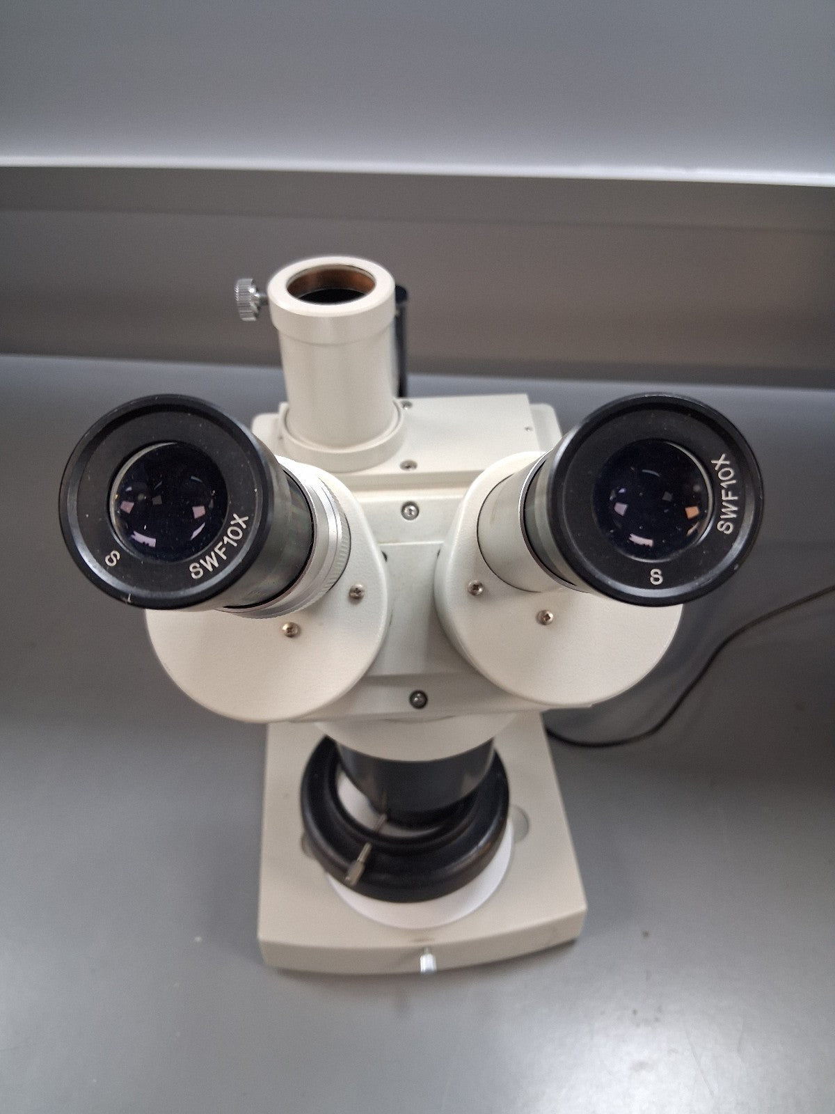 MEIJI EMT TRINOCULAR STEREO MICROSCOPE STAND LED LIGHT Missing Camera, Tube & TV