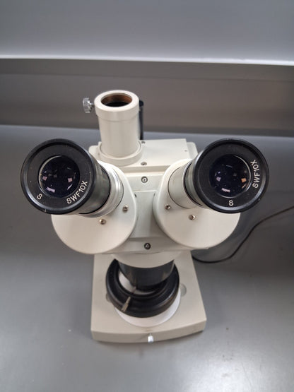 MEIJI EMT TRINOCULAR STEREO MICROSCOPE STAND LED LIGHT Missing Camera, Tube & TV