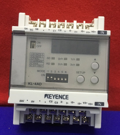 KEYENCE KL-4AD / KL4AD ANALOOG NAAR DIGITALE A/D CONVERSIE-EENHEIDMODULE