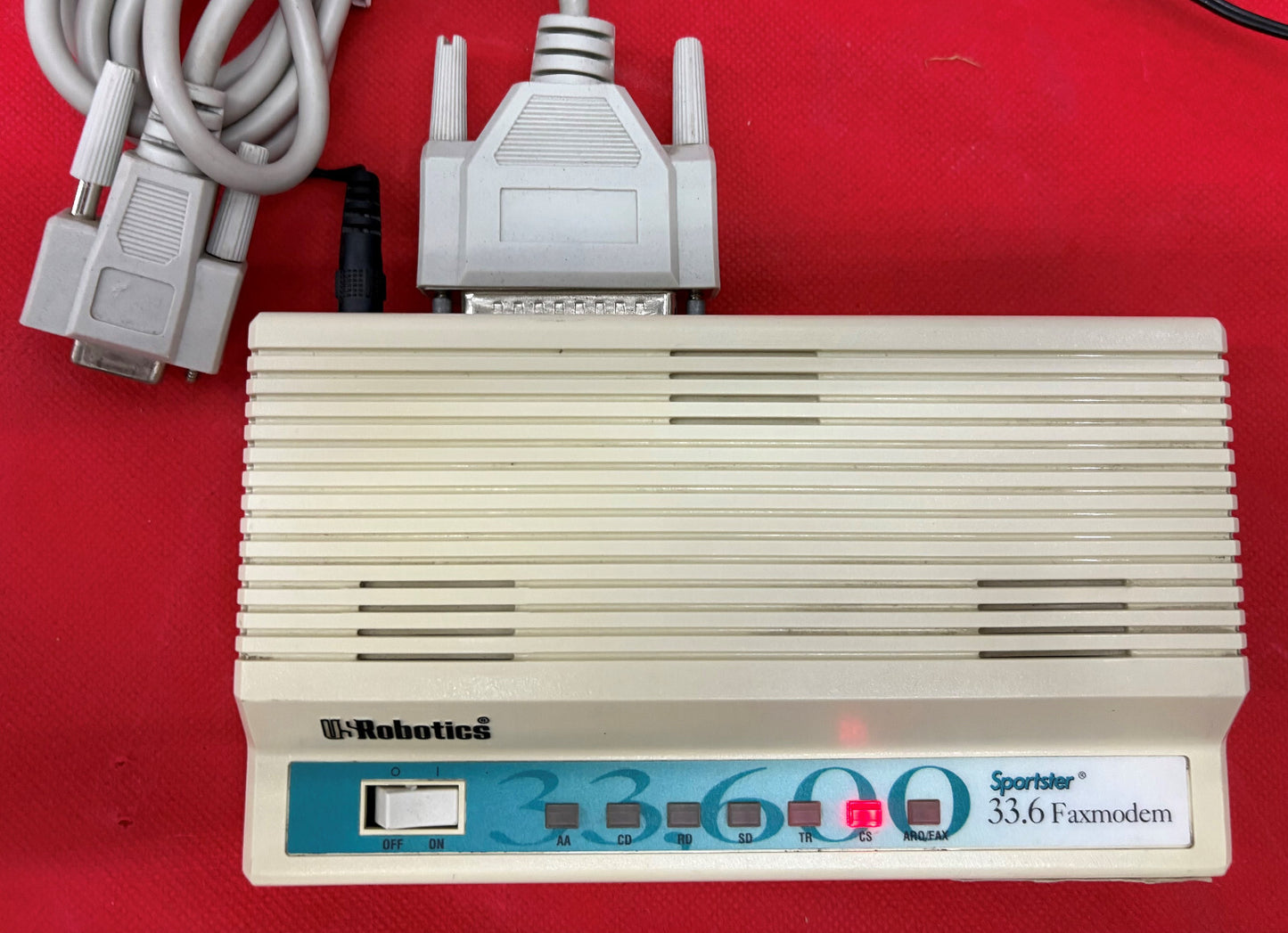 US ROBOTICS スポーツスター 33.6 FAXMODEM 0459 SN: 21NJ25H7DBRT 