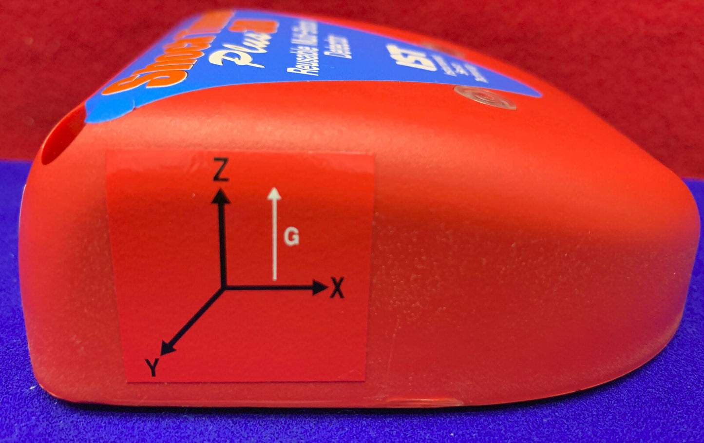 Capteur instrumenté IST Minuterie de choc Plus Détecteur multi-choc 3D réutilisable 3 axes