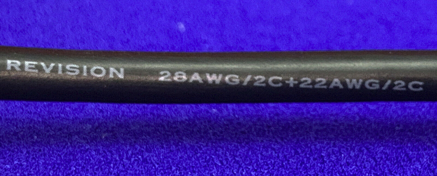 数量 11 - シールド高速ケーブル 28AWG/2C+22AWG/2C E188601 LL84201 4'