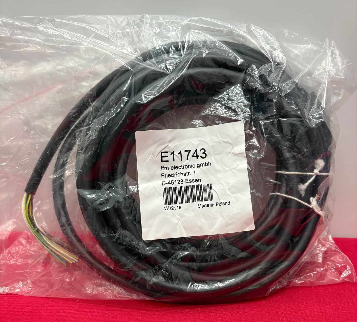 IFM E11743 CONNECTION CABLE 1Xm23 STRAIGHT SOCKET ADOGK190MSS0010H19