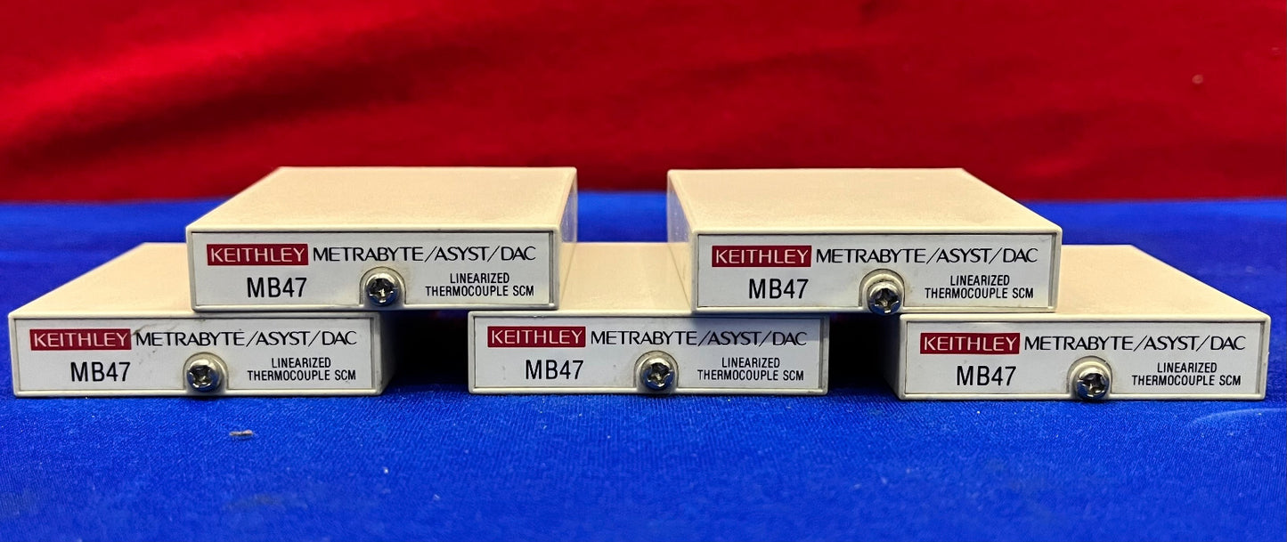 1 LOTTO QTY DA 5 - KEITHLEY METRABYTE MB47-T-07 INGRESSO TERMOCOPPIA TIPO LINEARIZZATO