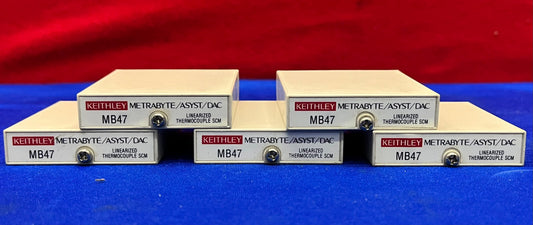 1 LOT HOEVEELHEID VAN 5 - KEITHLEY METRABYTE MB47-T-07 LINEARISATIE TYPE THERMOKOPPEL INGANG