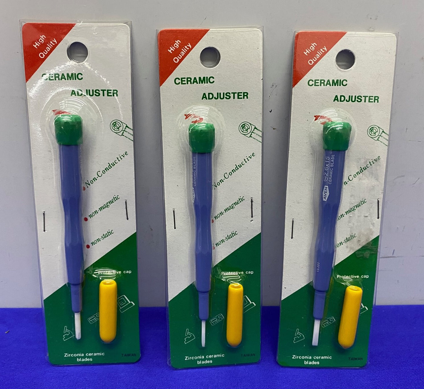 AVEN 1 CHAQUE - 13.220 PH 1,7 / 13.221 1,3 mm / 13222 2,6 mm OUTILS D'ALIGNEMENT EN CÉRAMIQUE