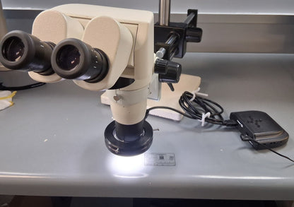 NYOPTICS INC ERGO SPZ MODULE 8-80X ERGONOMIC MICROSCOPE DUAL ARM BOOM STAND LED