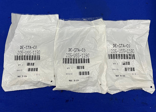 DE-STA-CO 205-USS-1190 ABRAZADERA DE SUJECIÓN MANUAL HORIZONTAL LOTE DE 3