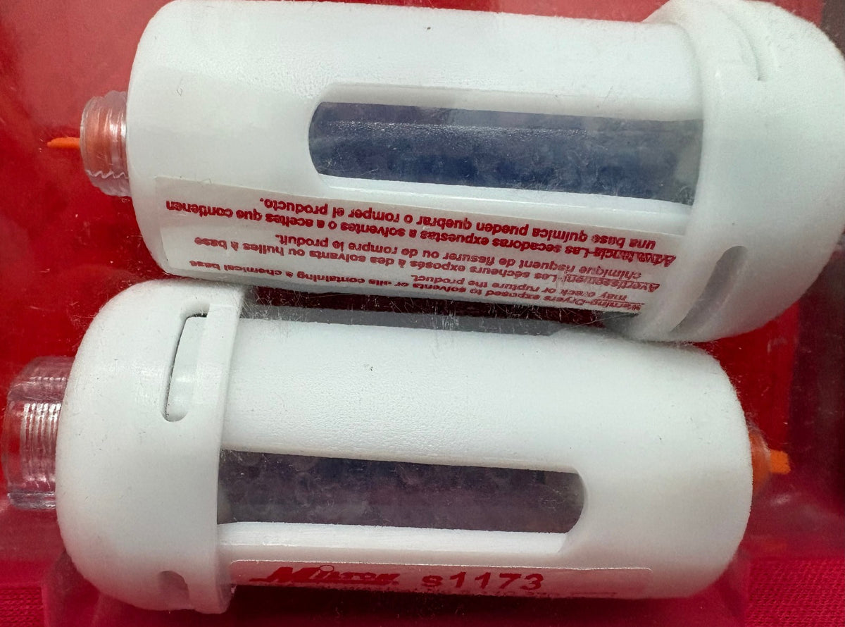 LOT OF 3 w/ 2 INCLUDED MILTON S1173 MINI IN-LINE DESICCANT DRYER 1/4” NPT 125