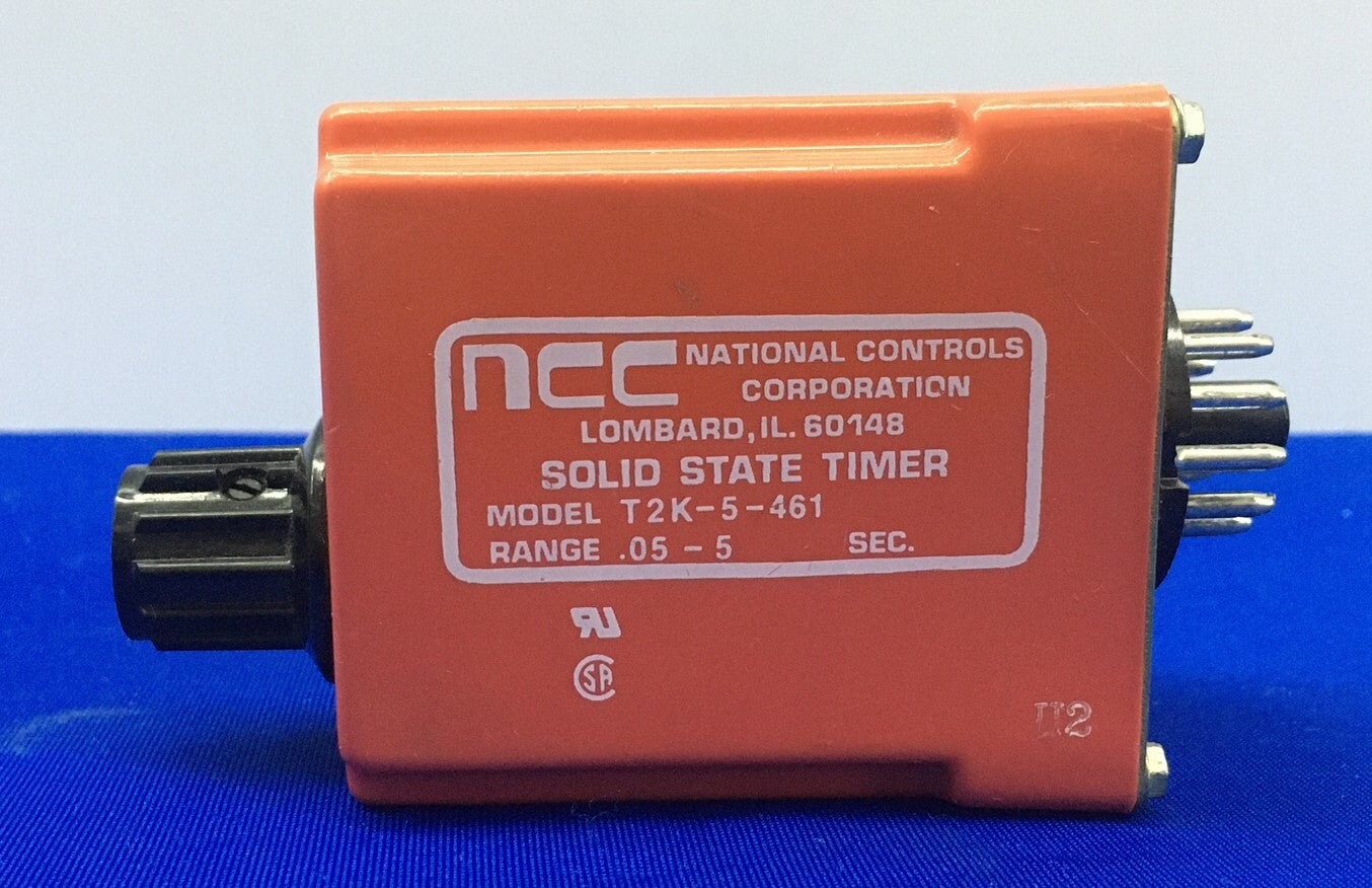 NCC / NATIONALE CONTROLES T2K-5-461 SOLID STATE TIMER BEREIK 0,05-5 SEC 
