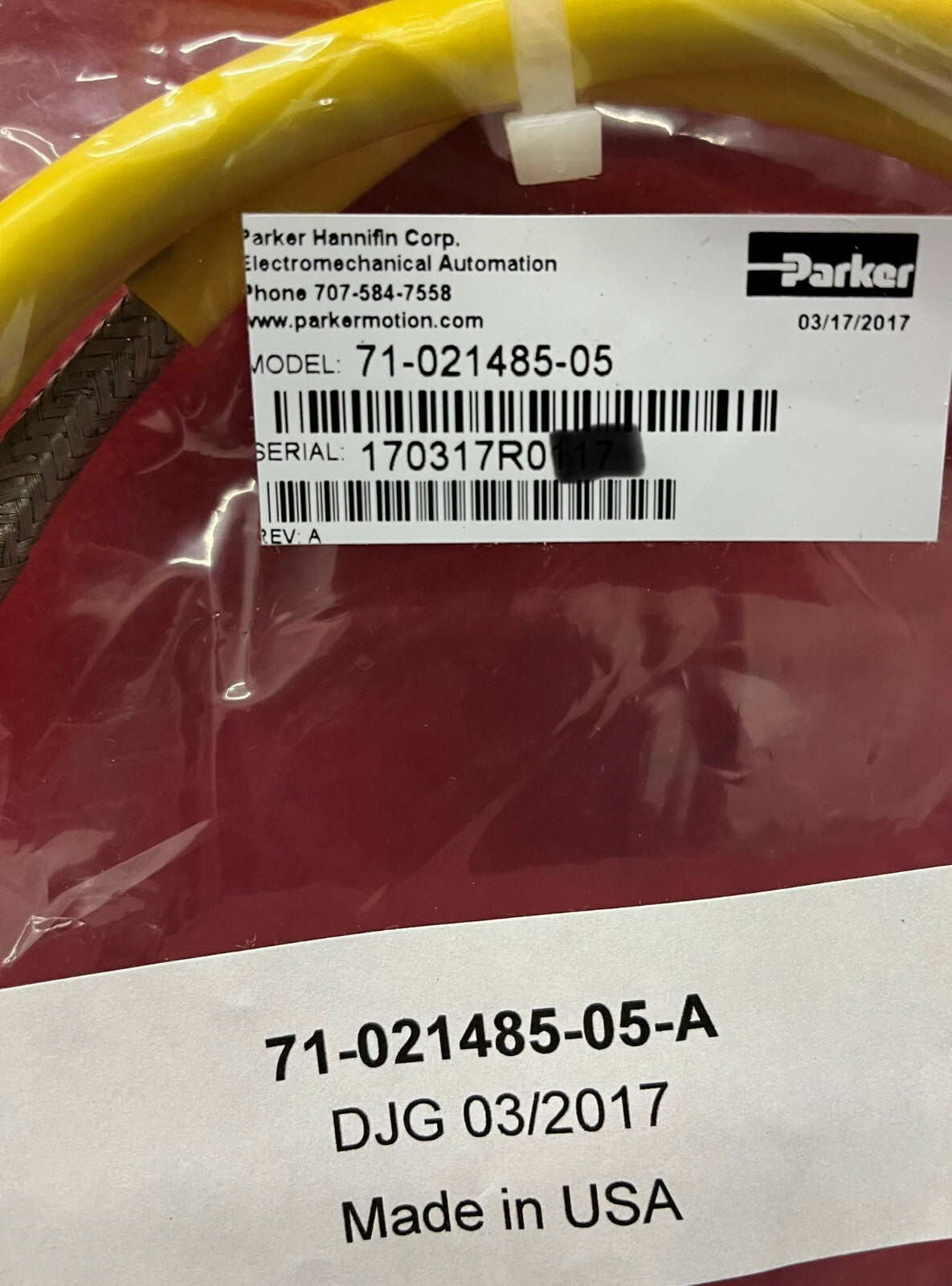 Parker Compumotorkabel 71-021485-05 A Motorrotatiekabel 5ft