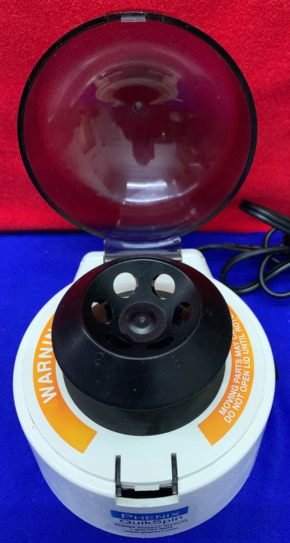 PHENIX RESEARCH PRODUCTS QUIKSPIN MIKROZENTRIFUGE MODELL SD 110VAC