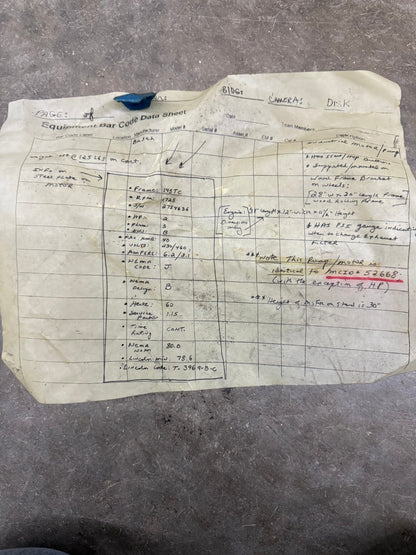 BUSH AKH 1EF100LA-04 VACUUM PUMP 208 V 60 HZ FOR PARTS REPAIR