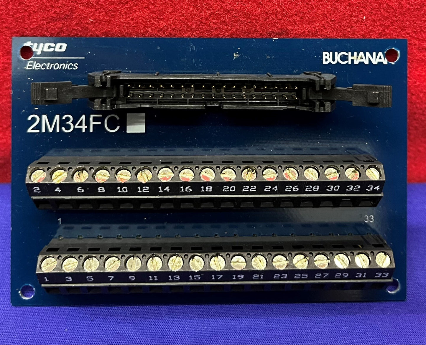 1 LOTTO QTY DA 4 - Modulo interfaccia blocco terminale 2M34FC (marchio 3-Tyco 1-RDI)