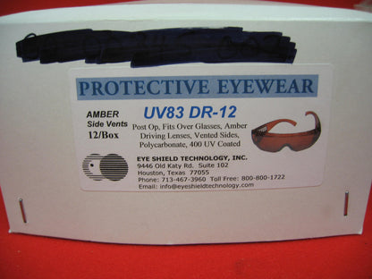 GAFAS PROTECTORAS PARA OJOS AMBER DRIVE DRIVING UV83DR-12 UV83 DR-12