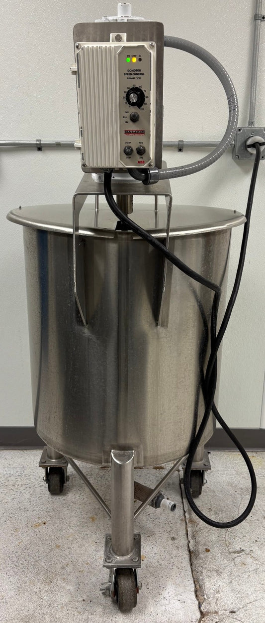 G&F MANUFACTURE SST-30G VERTICAL FINISH  MIXING TANK 30 GALLON FOR PARTS REPAIR