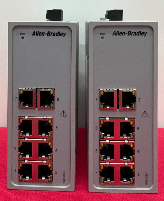 Allen Bradley AB 1783-US8T SER A STRATIX 2000™ UNMANAGED ETHERNET SWITCH - QTY 2