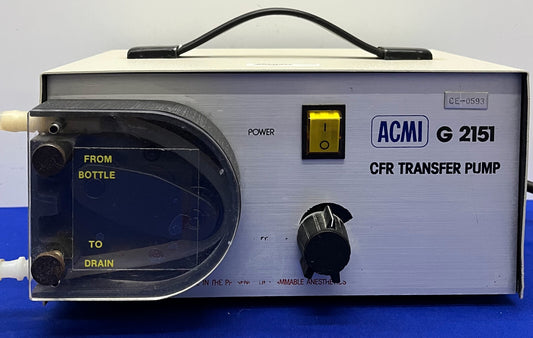 ACMI WAPPLER INT'L CFR TRANSFER-PERISTALTIKPUMPE G2151 – SIEHE BILDER/VIDEO