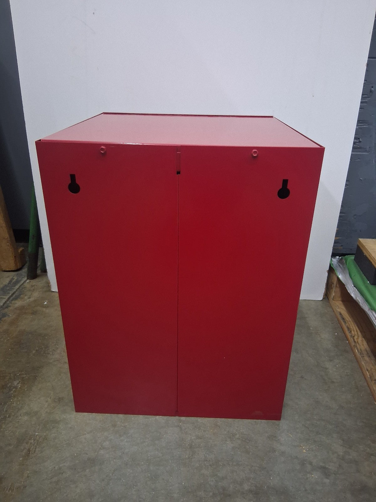 Uline H-2569M-R Flammable Safety Cabinet 4 Gal Countertop Manual Door Red No Key
