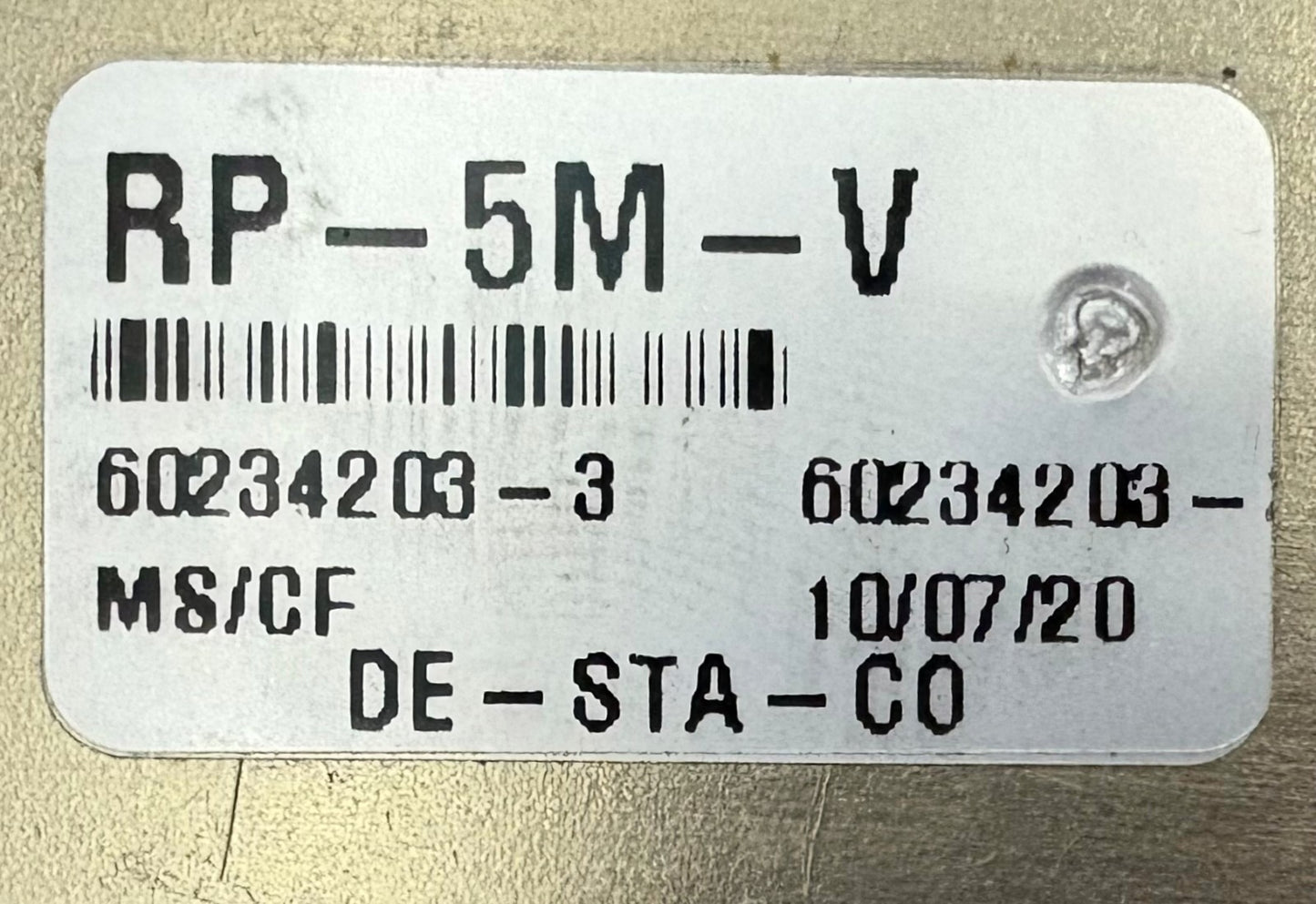 DESTACO ROBOHAND RP-5M-V MINIATURE 2 JAW PNEUMATIC PARALLEL GRIPPER PARTS/REPAIR