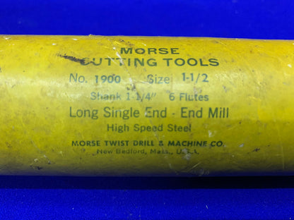 FORET HÉLICOÏDAL MORSE ET OUTIL DE COUPE N° 1900 LONG À UNE SEULE EXTRÉMITÉ - FRAISE EN BOUT