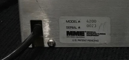 MME MEDICAL MANUFACTURING EQUIPMENT 4200 NEUMATIC CONTROLLED WITH FOOT SWITCH