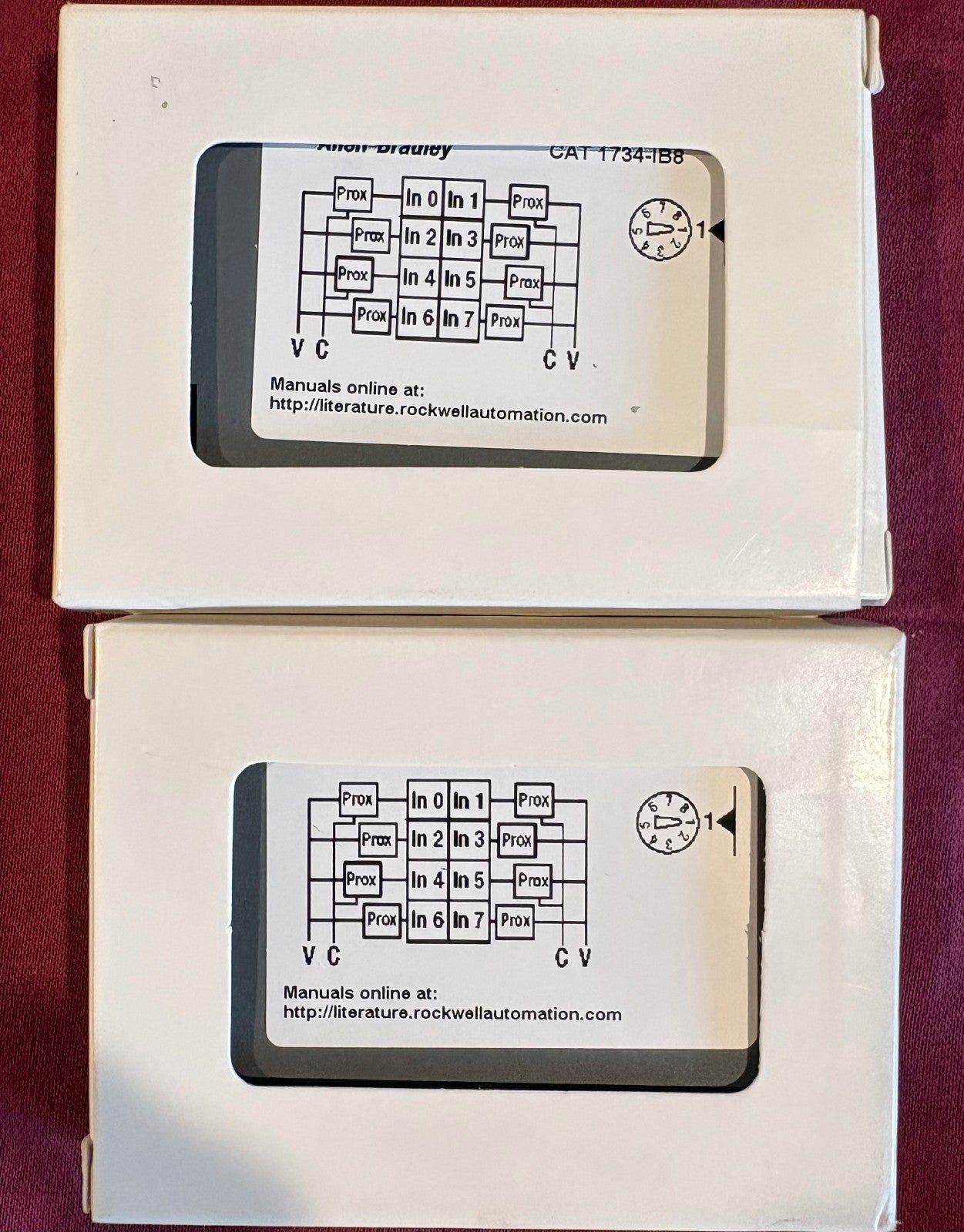 Allen Bradley AB 1734-IB8 SER D PN-130651 24VDC 8-CHANNEL DIGITAL MODULE - QTY 2