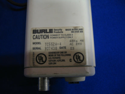 BURLE SECURITY CAMERA MODEL TC552A-4 BEIGE SECURITY CAMERA