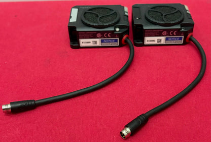 LOT OF 2 KEYENCE SJ-L005F COMPACT FAN STATIC ELIMINATOR IONIZER