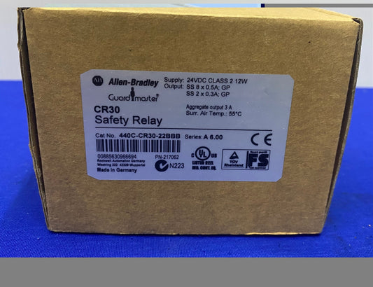 Allen Bradley GUARDMASTER® CR30 CAT NO. 440C-CR30-22BBB SER A 6.00 SAFETY RELAY
