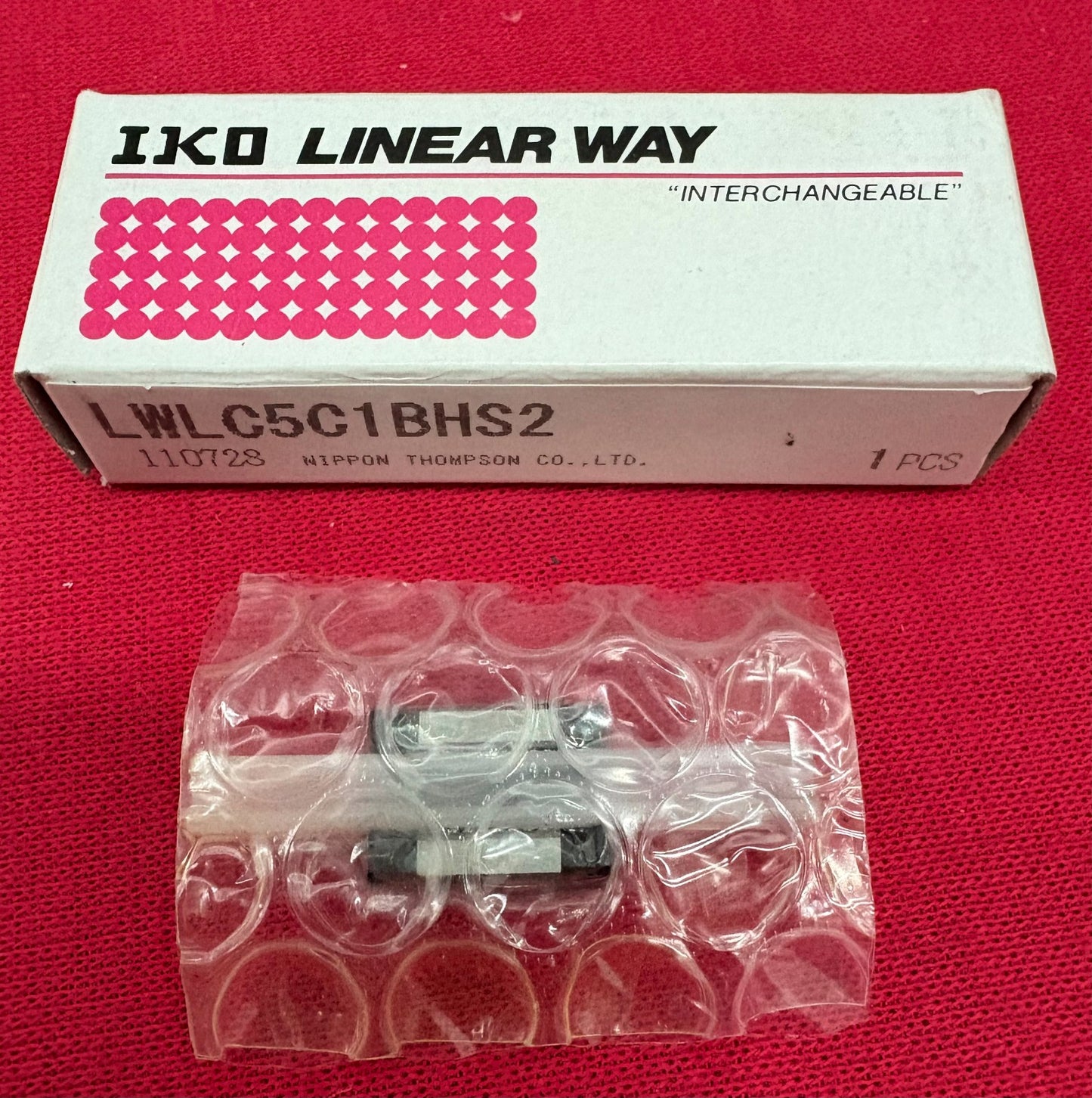 IKO LWLC5C1BHS2 MINIATURE LINEAR GUIDE BLOCK SHORT TYPE (NO RAIL INCLUDED)