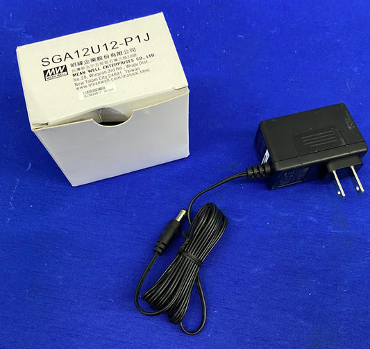 MW MEANWELL MEAN WELL SGA12U12-P1J AC/DC WALL MOUNT ADAPTER 12V 12W