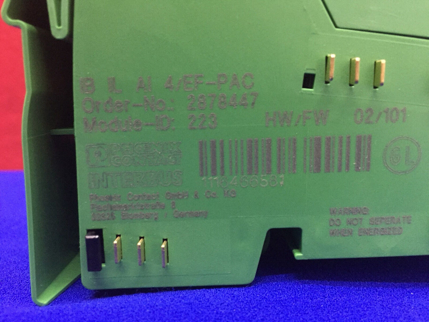 Terminal analogique en ligne Phoenix Contact - IB IL AI 4/EF-PAC - 2878447