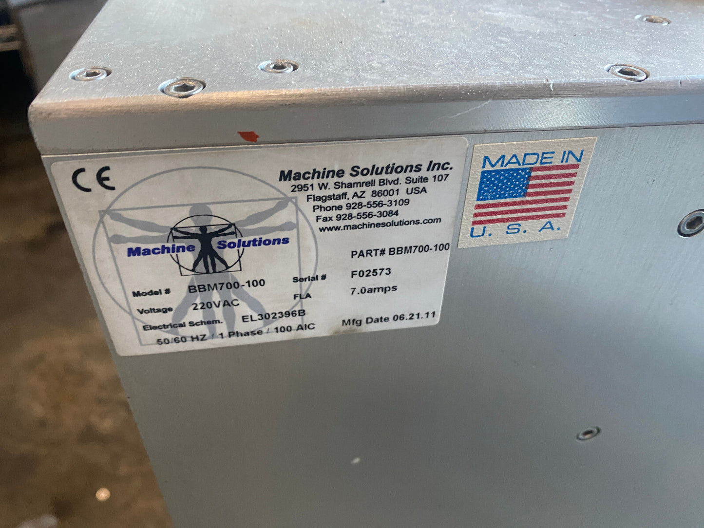 LOTE DE 2 SISTEMAS DE SOPLADO DE GLOBOS MSI Machine Solutions BBM700-100 Piezas/Reparación