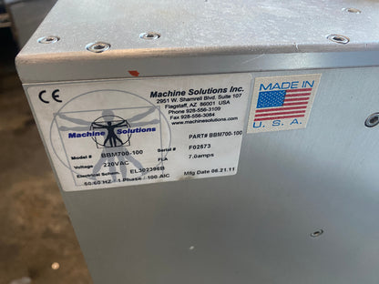 LOTE DE 2 SISTEMAS DE SOPLADO DE GLOBOS MSI Machine Solutions BBM700-100 Piezas/Reparación