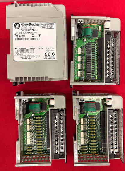 ALLEN BRADLEY 1769-ECL SERA,1769-PA2 SERA ,1769-OB16 SERB,QTY 2 - 1769-IQ16 SERA