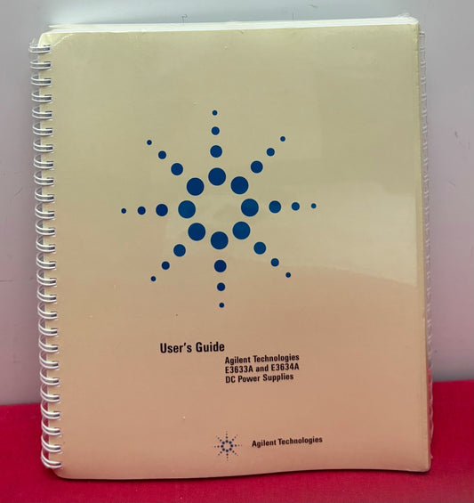 AGILENT TECH E3633A & E3634A USER GUIDE / SERVICE GUIDE E3634-90000