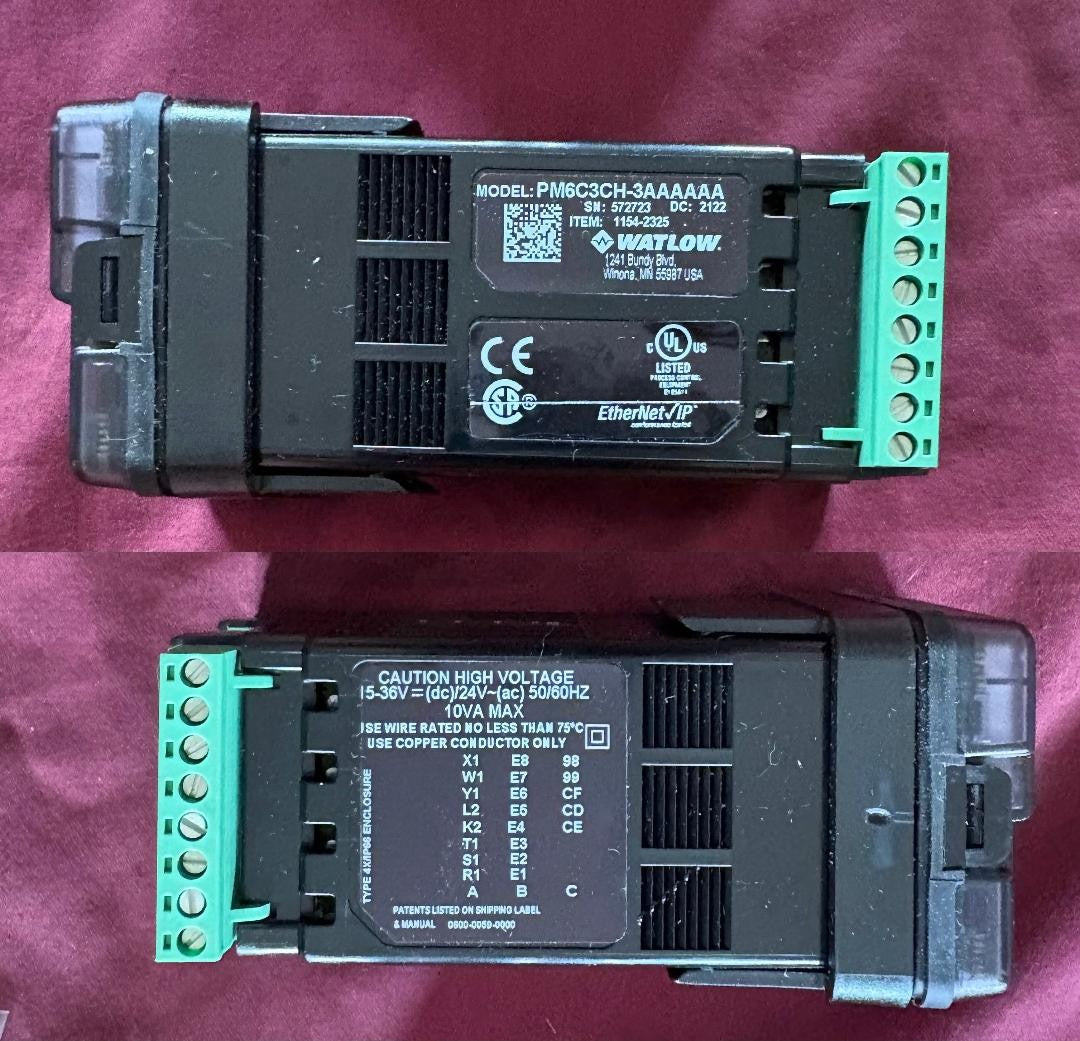 WATLOW PM6C3CH-3AAAAAA EZ-ZONE PM PANEL MOUNT CONTROLLER ITEM: 1154-2325