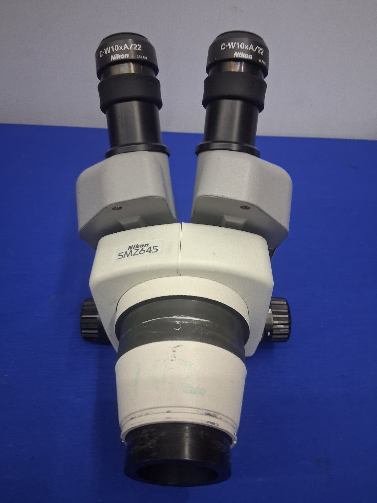 NIKON SMZ645 8-50X BINOCULAR STEREO ZOOM MICROSCOPE HEAD WITH 10X EYEPIECES