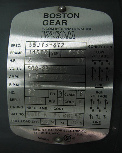 WERNER ELECTRIC MO46211100SN W8-92Electric Motor 110 v RPM 1750  1HP FOR PARTS