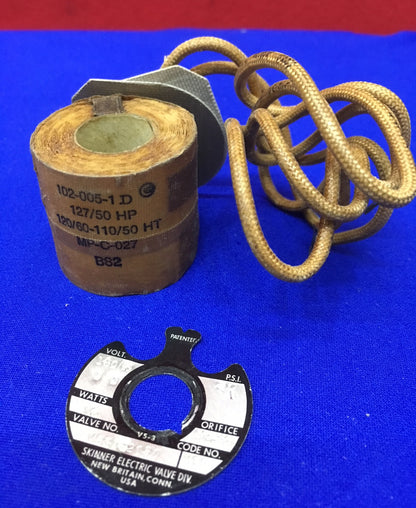 Bobine d'électrovanne à interrupteur automatique ASCO 2-3-4 voies, vanne n° V530B2020