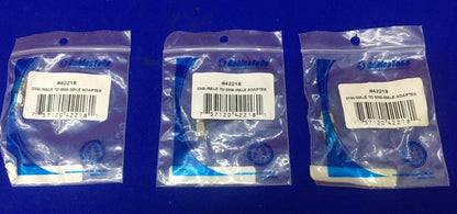 QTY 3 - CABLESTOGO 42218 / #42218 SMA-MALE TO SMA-MALE ADAPTER