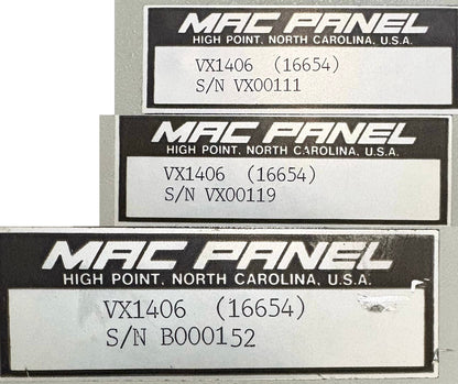 QTY 3 - MAC PANEL VX1406 / VXI BUS VX1406  VXI MAINFRAME POWER MODULE FOR PARTS