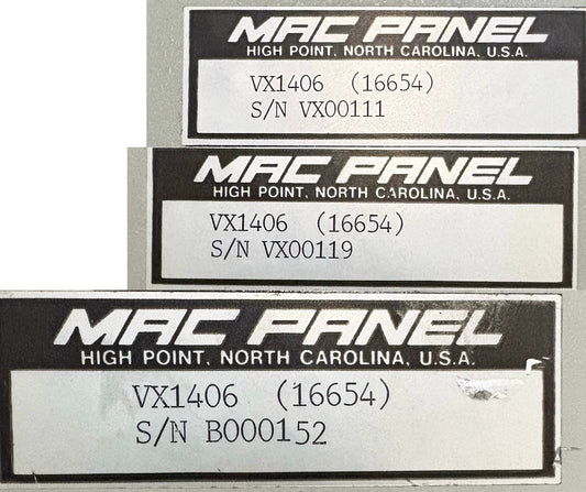 QTY 3 - MAC PANEL VX1406 / VXI BUS VX1406  VXI MAINFRAME POWER MODULE FOR PARTS