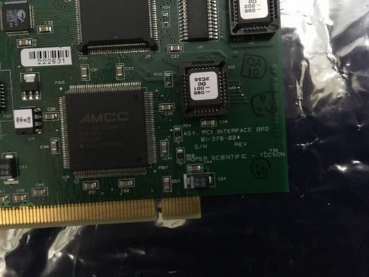 ROPER SCIENTIFIC - TUSCON 01-376-004、ASY。PCI インターフェース ボード