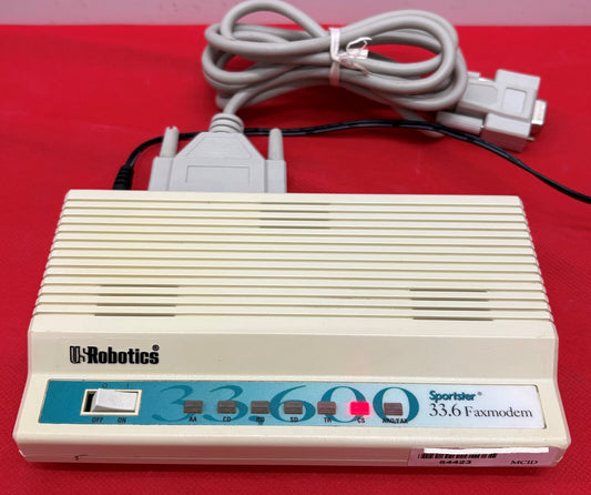 US ROBOTICS スポーツスター 33.6 FAXMODEM 0459 SN: 21NJ25H7DBRT 