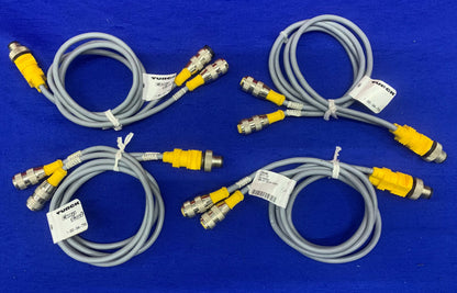Lotto di 4 cavi Turck U0117-73 n. parte VBRS 4.4-2RK 4T-0.6/0.6