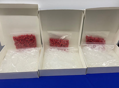 AXYGEN® SCT-050-SS-R 0.5ml SELF STANDING,RED,TUBES & CAPS - 1 LOT QTY 3 BOXES