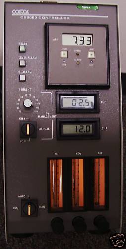 COSTAR CS-2000 GAS CONTROLLER O2 Dual Channel C02 & AIR Monitor for Incubator