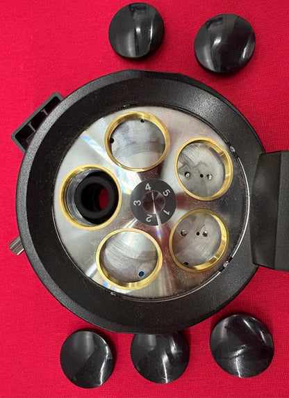 OLYMPUS U-D5BDREMC 5 POSITION MOTORIZED OBJECTIVE TURRET NOSEPIECE PARTS/REPAIR